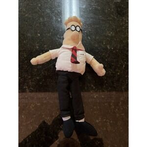 GUND Dilbert 11" Plush Stuffed Toy Doll Comic Man Character